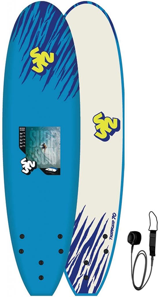surfboard espuma iniciacion de color azul